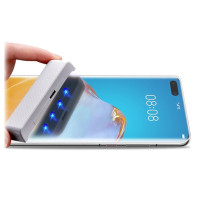 Скрийн протектор от закалено стъкло 3D Full screen с течно UV лепило и лампа в комплекта за Huawei P40 Pro Plus ELS-N39 прозрачен